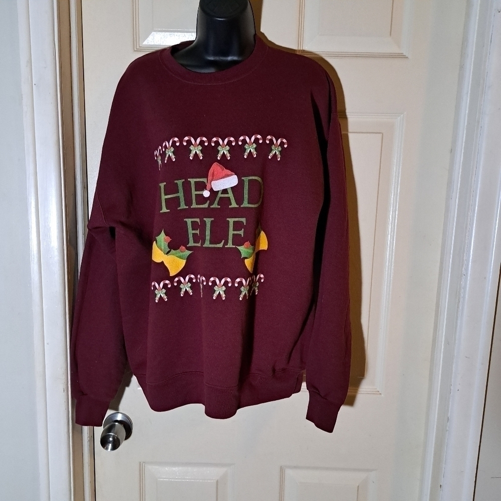 Hanes Christmas holiday sweatshirt size large